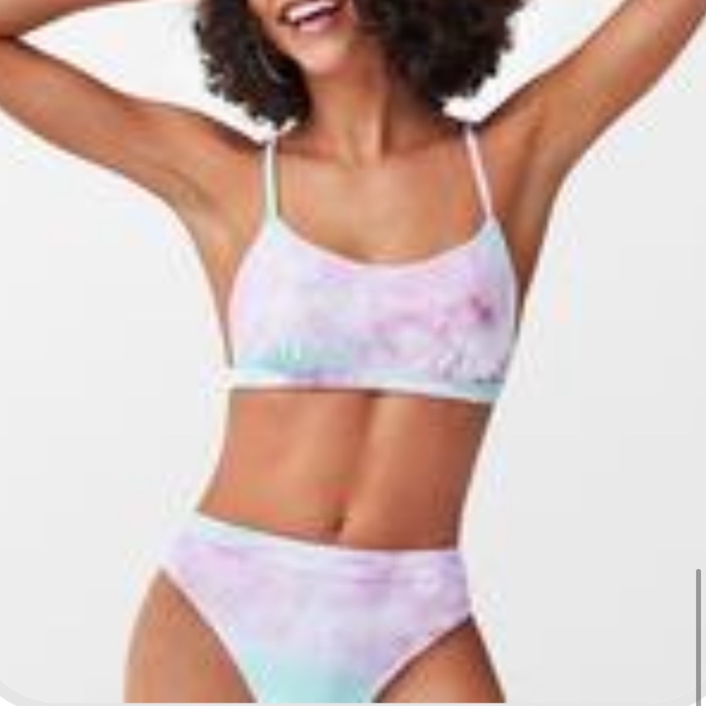 Tie dye 2 piece swim set